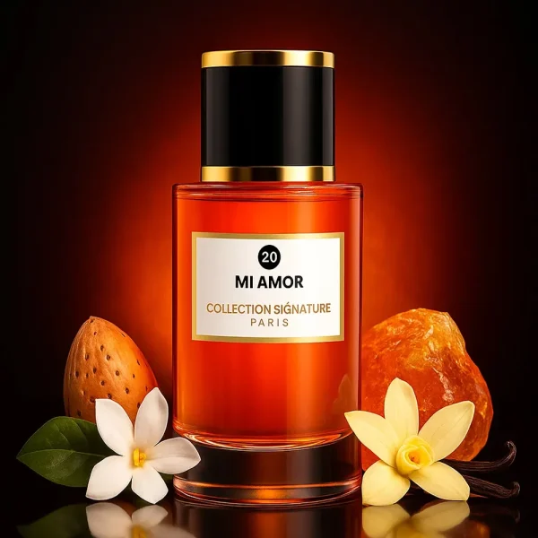 parfum dubai mi amor el amir parfumier - flacon 50 ml - vanille, amande, fleurs blanches