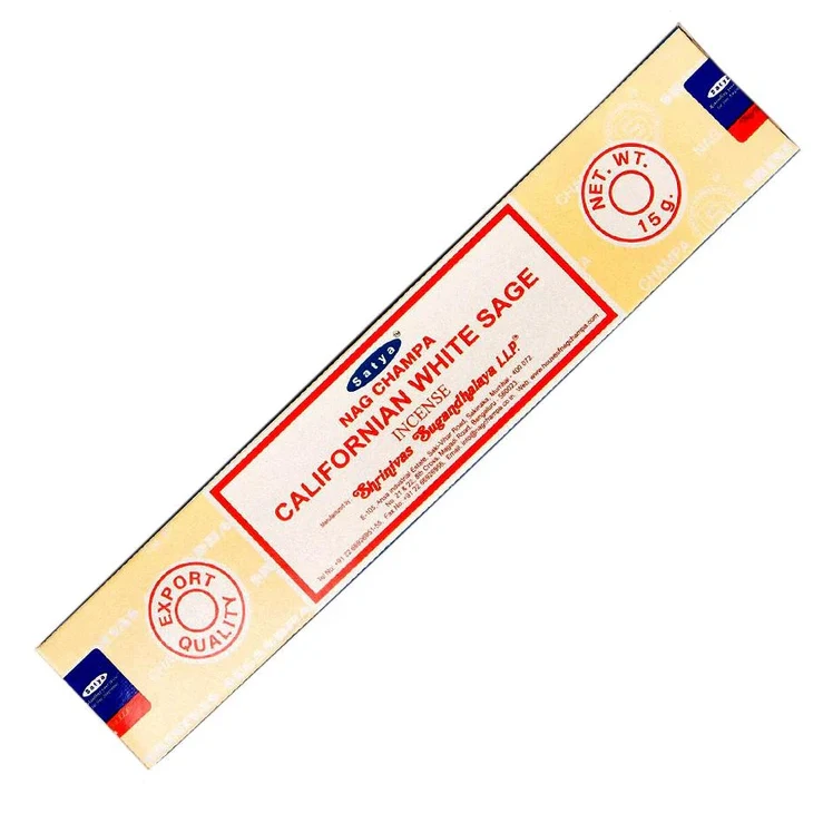 paquet d'encens baton à la sauge californienne de la marque indienne SATYA