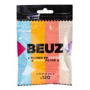 sachet de filtres cigarette 6 mm slim en papier de la marque française BEUZ.