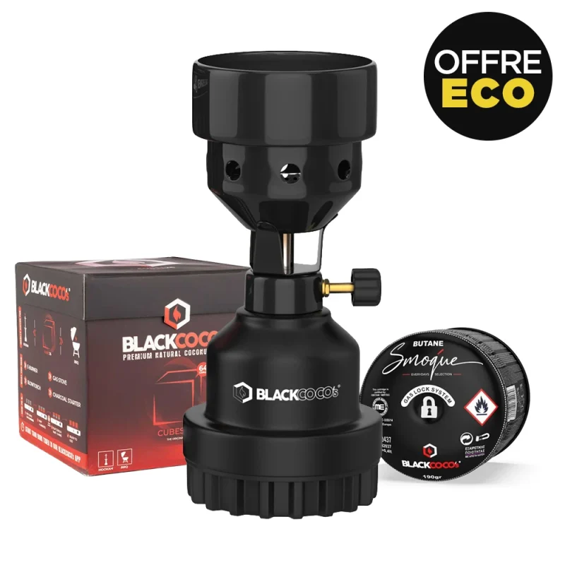 pack chicha allume charbon et charbon naturel Black coco