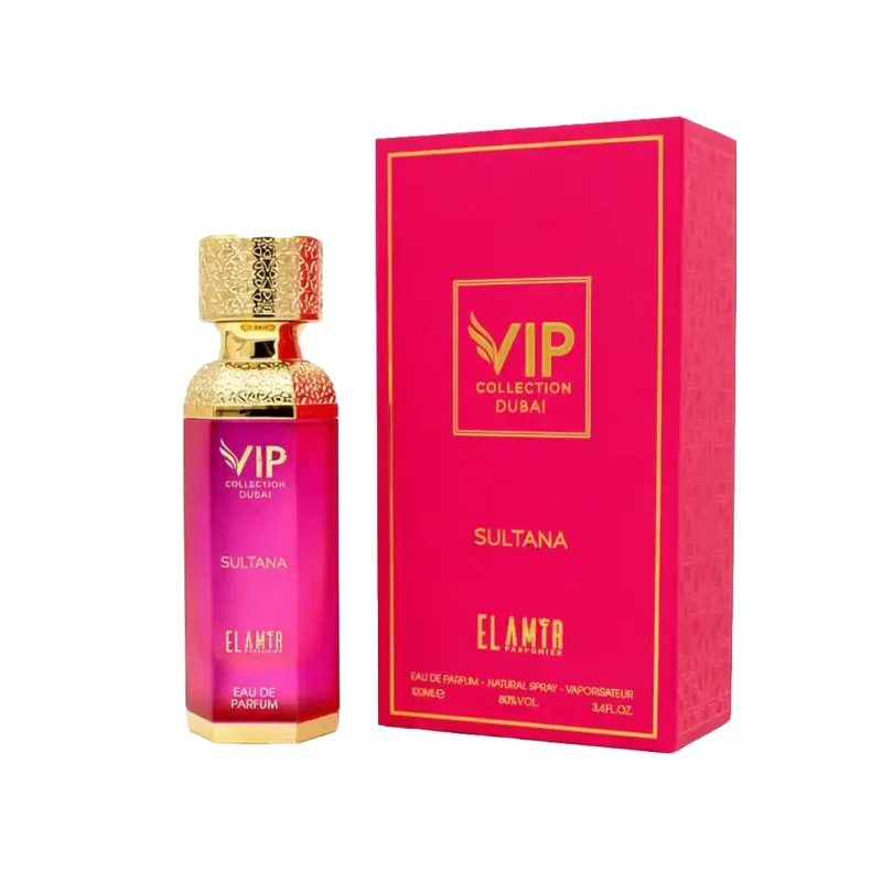flacon de parfum dubai el amir sultana avec son étui coffret cafdeau - parfum authentique fabriqué aux émirats arabes unis - floral et gourmand - parfum femme