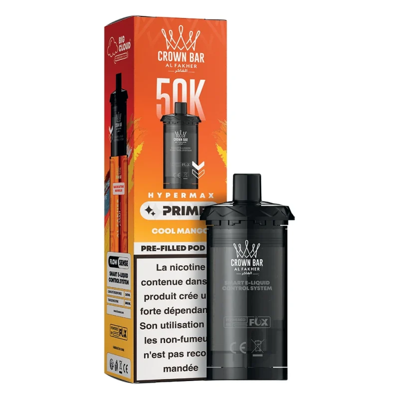 Pod de rechange pour Puff Al Fakher Crown Bar 50K HyperMax Prime