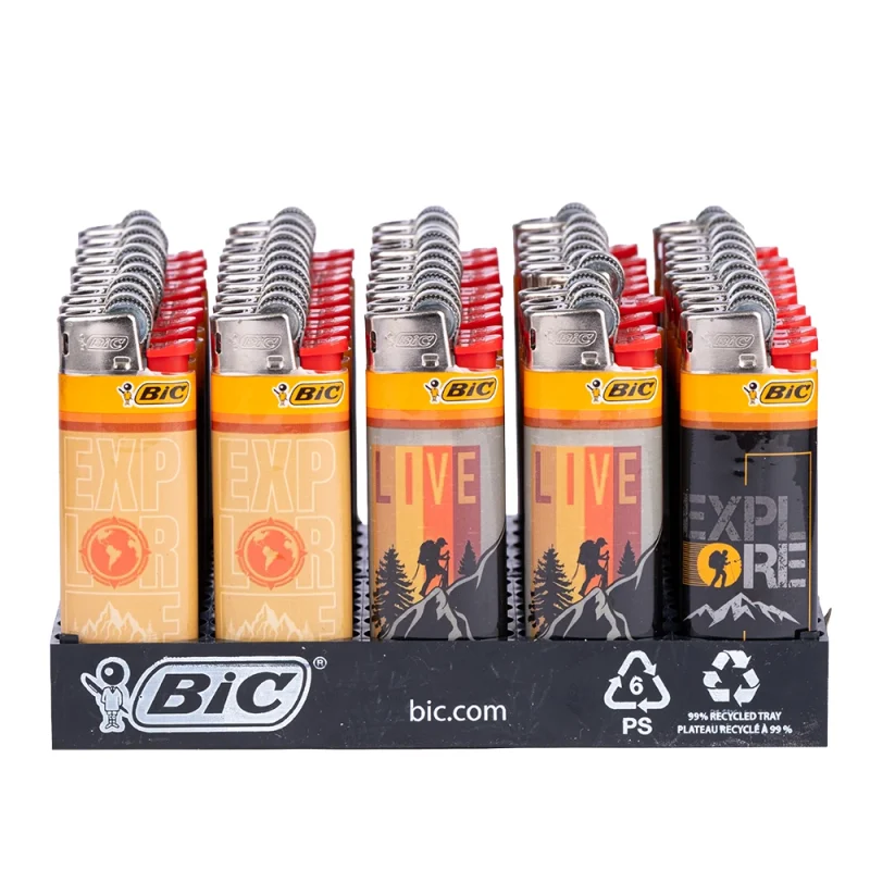 boite de 50 briquets mini BIC - collection EXPLORE nature