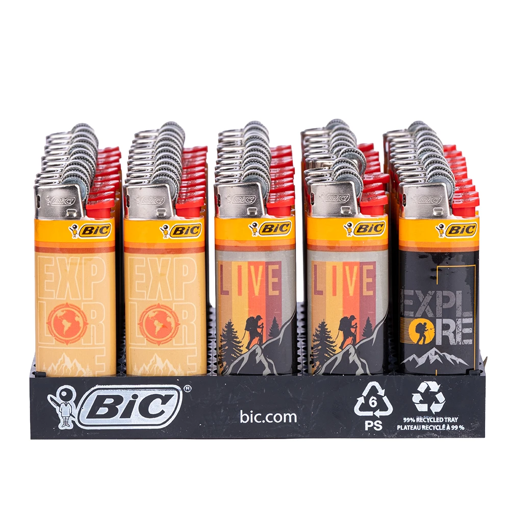 boite de 50 briquets mini BIC - collection EXPLORE nature