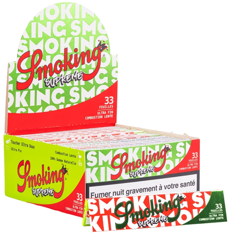 Boîte de 50 carnets Smoking Supreme - Feuilles Slim