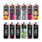 collection BIC Maxi Squid Game - modèles de briqutes Bic maxi décorés