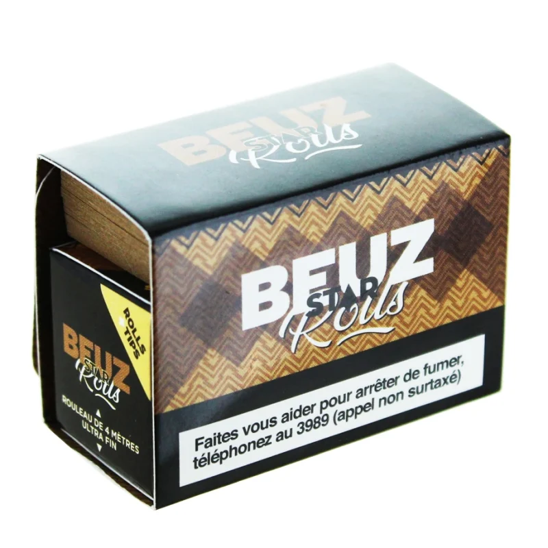 Rouleau de feuille à rouler BEUZ SLIM STAR + filtres carton perforés
