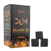 charbon chicha 27mm naturel noix de coco DUM BLACK 27- boite de 1 kg 54 cubes environ.