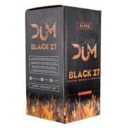 boite de 1kg de charbon chicha naturel DUM BLACK 27 mm de diamètre.
