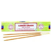 encens naturel indien lemongrass (citronnelle) satya - paquet de 15g soit environ 12 bâtonnets.
