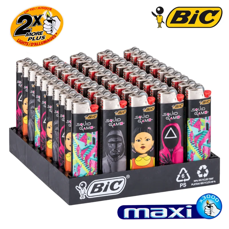 boite de 50 briquets BIC Maxi Squid Game
