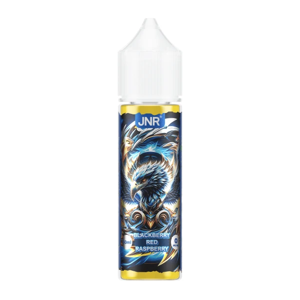 flacon recharge eliquide 50 ml JNR goût blackberry red raspberry sans nicotine