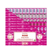 Encens Satya Rose - Boite de 12 paquets