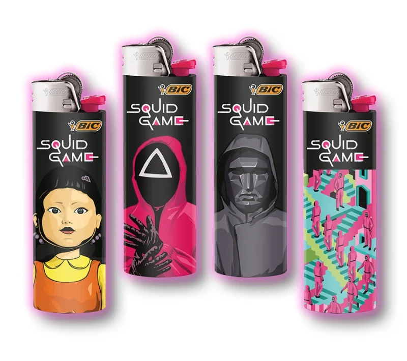 collection bic squid game - briquet à pierre maxi BIC collection Squid Game