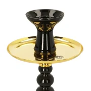 détails de la chicha celeste el badia noir et or (gold black)