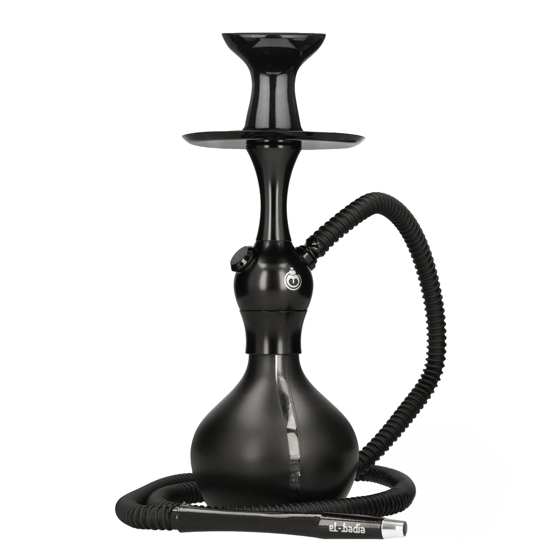 chicha el badia C1 V2 Black - narguilé livré entièrement équipée avec tuyau et foyer compatible kaloud