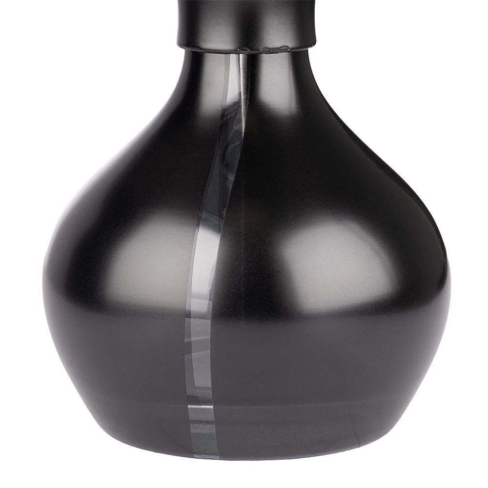 détail du vase de la chicha el badia c1 v2 avec partie transparente pour visualiser le niveau d'eau à mettre.