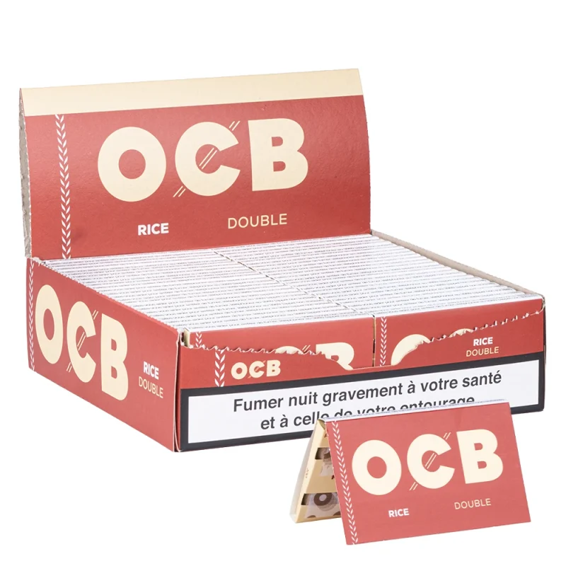 Boite de 50 carnets OCB Rice Regular