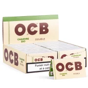 OCB BIO Papier à rouler naturel non blanchi - Boite de 50 carnets de feuilles à rouler