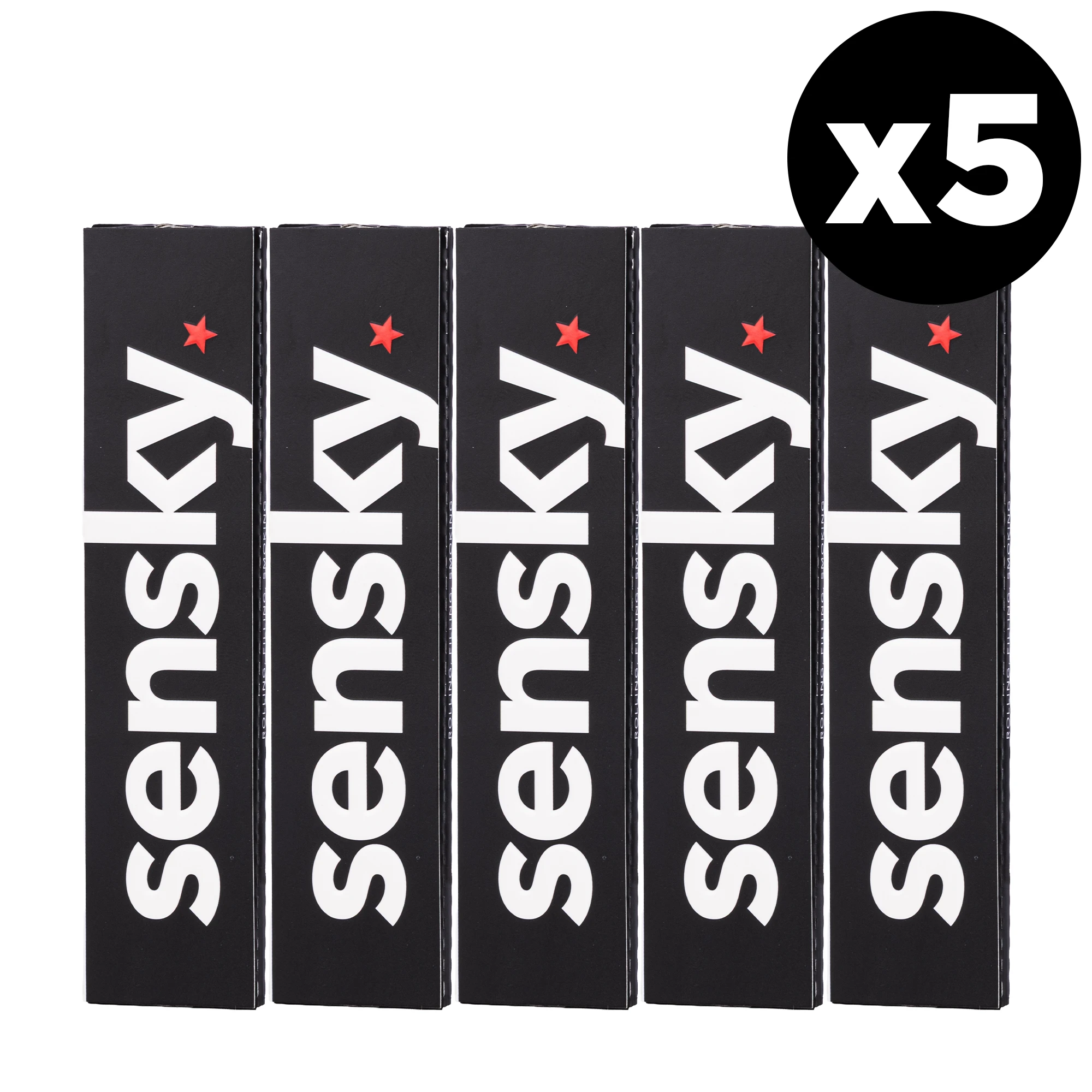 feuille à rouler slim sensky pas cher en lot de 5 carnets
