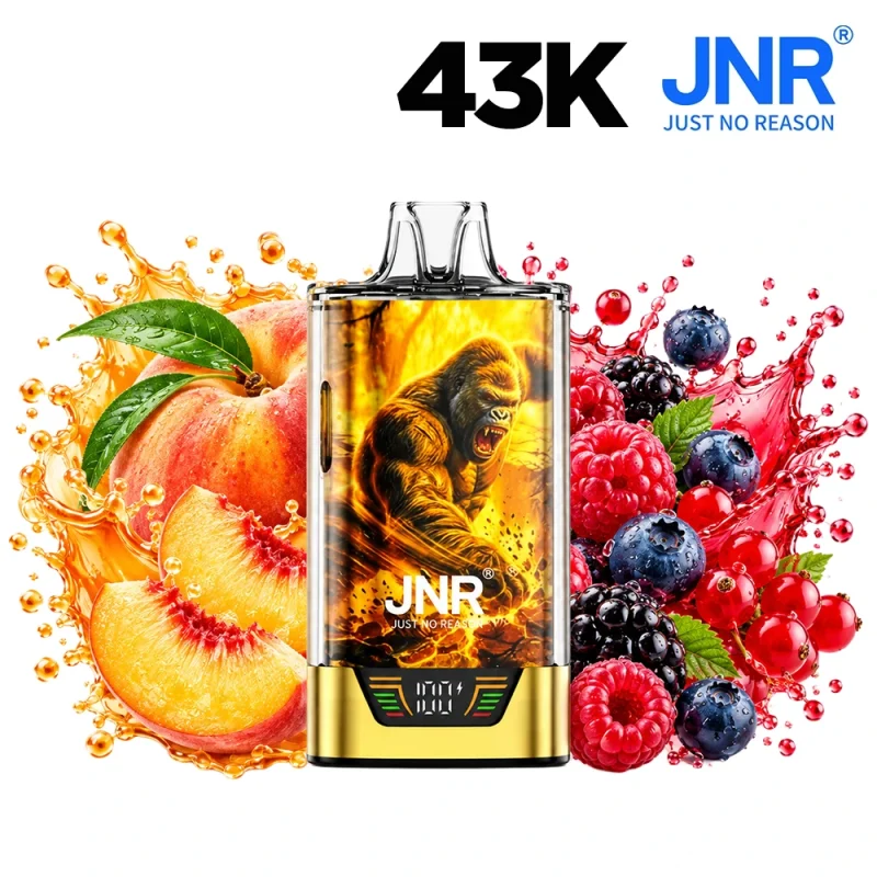 puff jnr gorilla 43K peach berry - puff rechargeable remplissable goût peche et fruits rouges