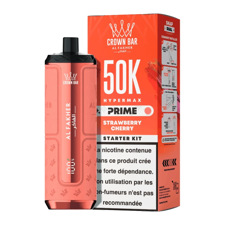 Puff 50K Al Fakher Hyper Max Prime - Strawberry Cherry
