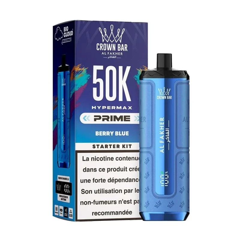 Puff Al Fakher 50K Hyper Max Prime - Berry Blue