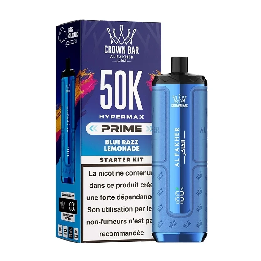 Puff Al Fakher 50K Hyper Max Prime - Blue Razz Lemonade