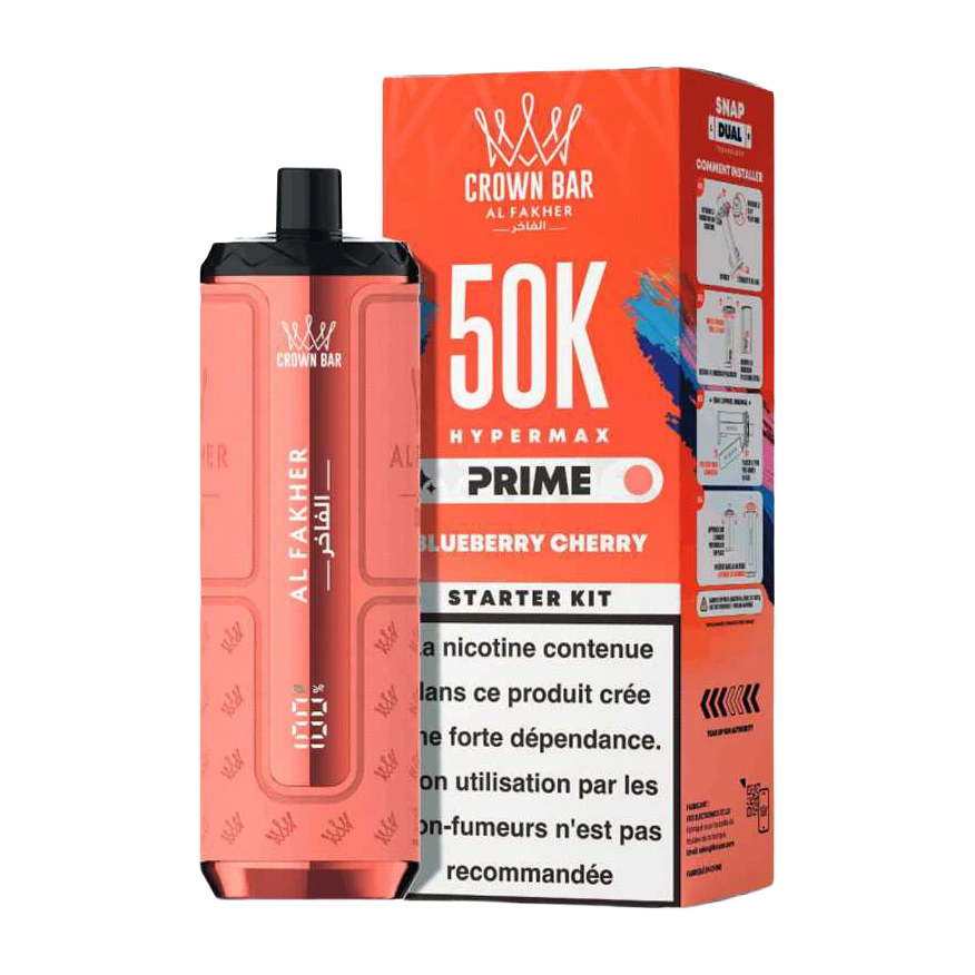 Puff Al Fakher 50K Hyper Max Prime - Blueberry Cherry