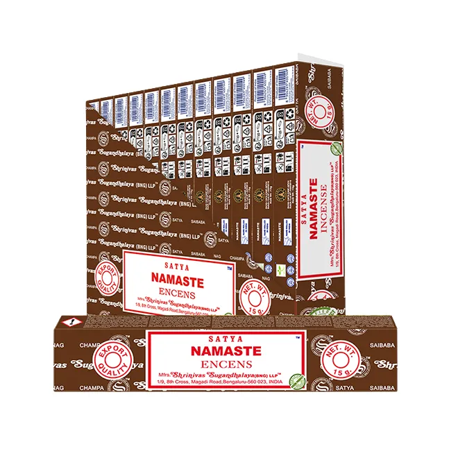 Encens Satya Namaste - Boite de 12 paquets