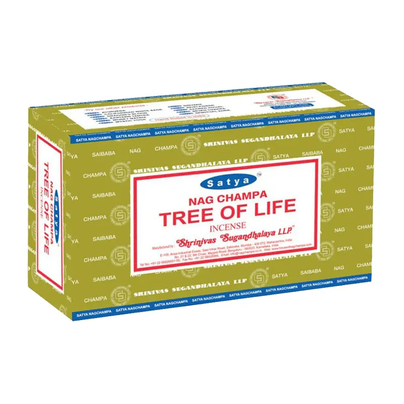 Encens Satya Tree of Life - Boite de 12 paquets