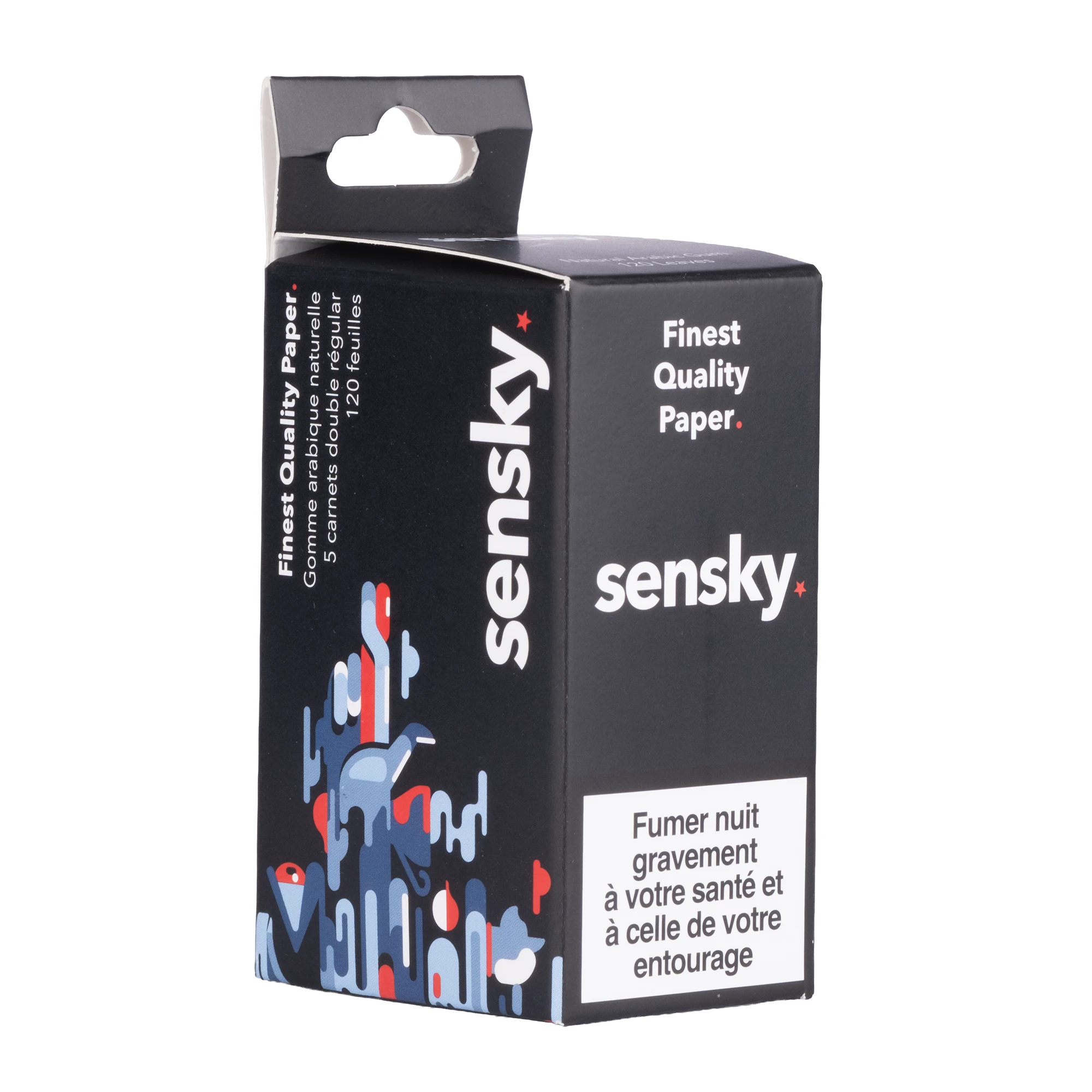 Feuilles à rouler Sensky Regular - Boite de 5 carnets – Image 3
