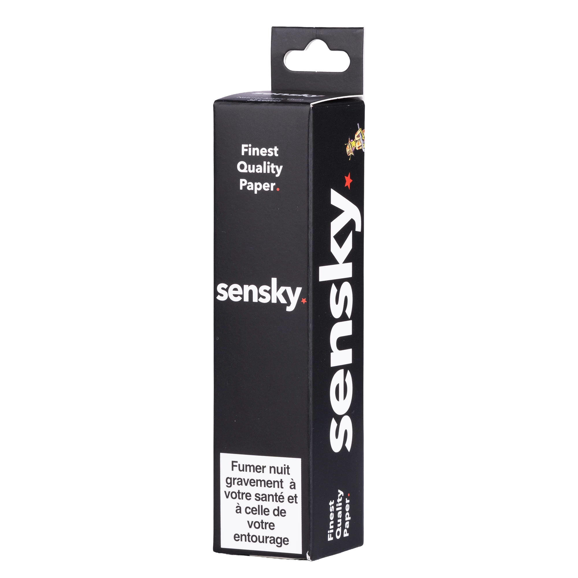 Boite de 5 carnets de feuille slim SENSKY - Format compact qui tient dans la poche - petit prix - idéal pour tester la feuille SENSKY ou toujours avoir des feuilles à rouler à portée de main