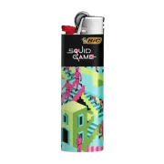 briquet bic squid game décor escaliers