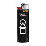 briquet bic squid game décor masques rond, carré, triangle