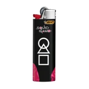 briquet bic squid game décor masques rond, carré, triangle
