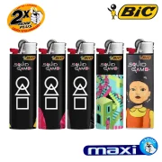 lot de 5 briquets BIC Maxi Collection SQUID GAME