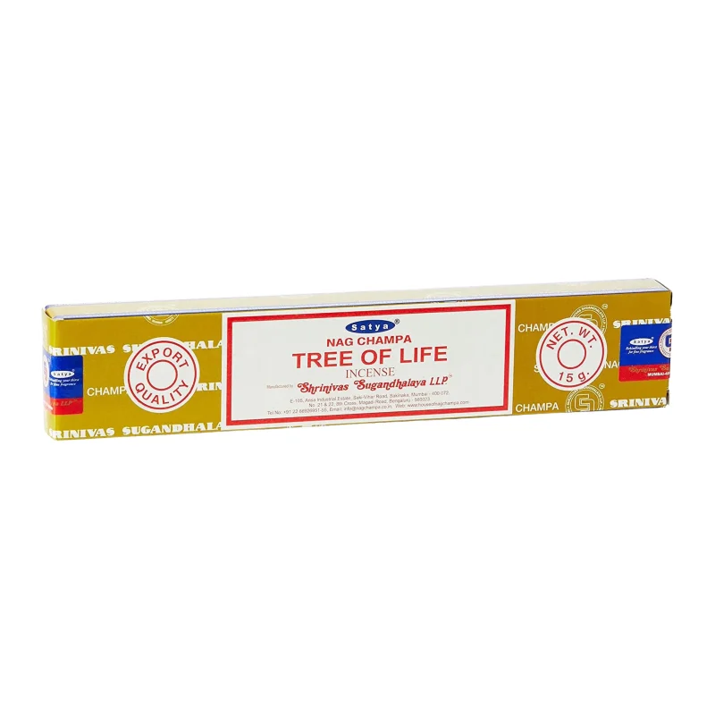 Boite de 15g d'encens en bâtons SATYA Tree of life (arbre de vie)