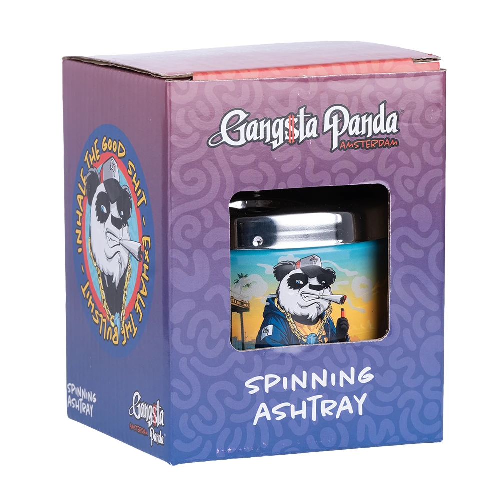 Cendrier poussoir métal Gangsta Panda Venice Beach – Image 2