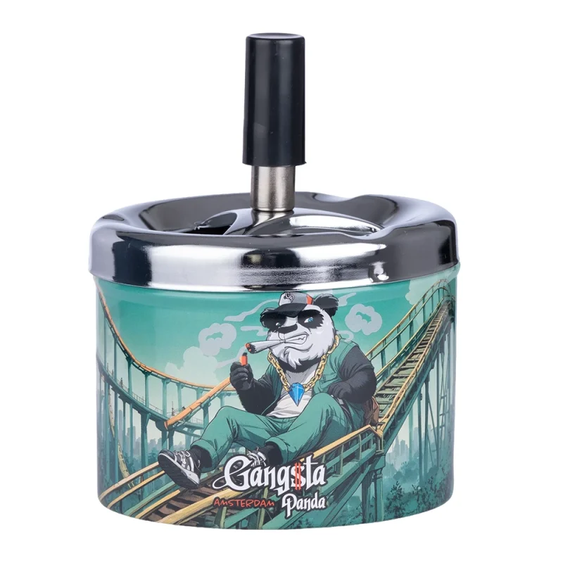 Cendrier poussoir anti odeurs Gangsta Panda - Roller Coaster design