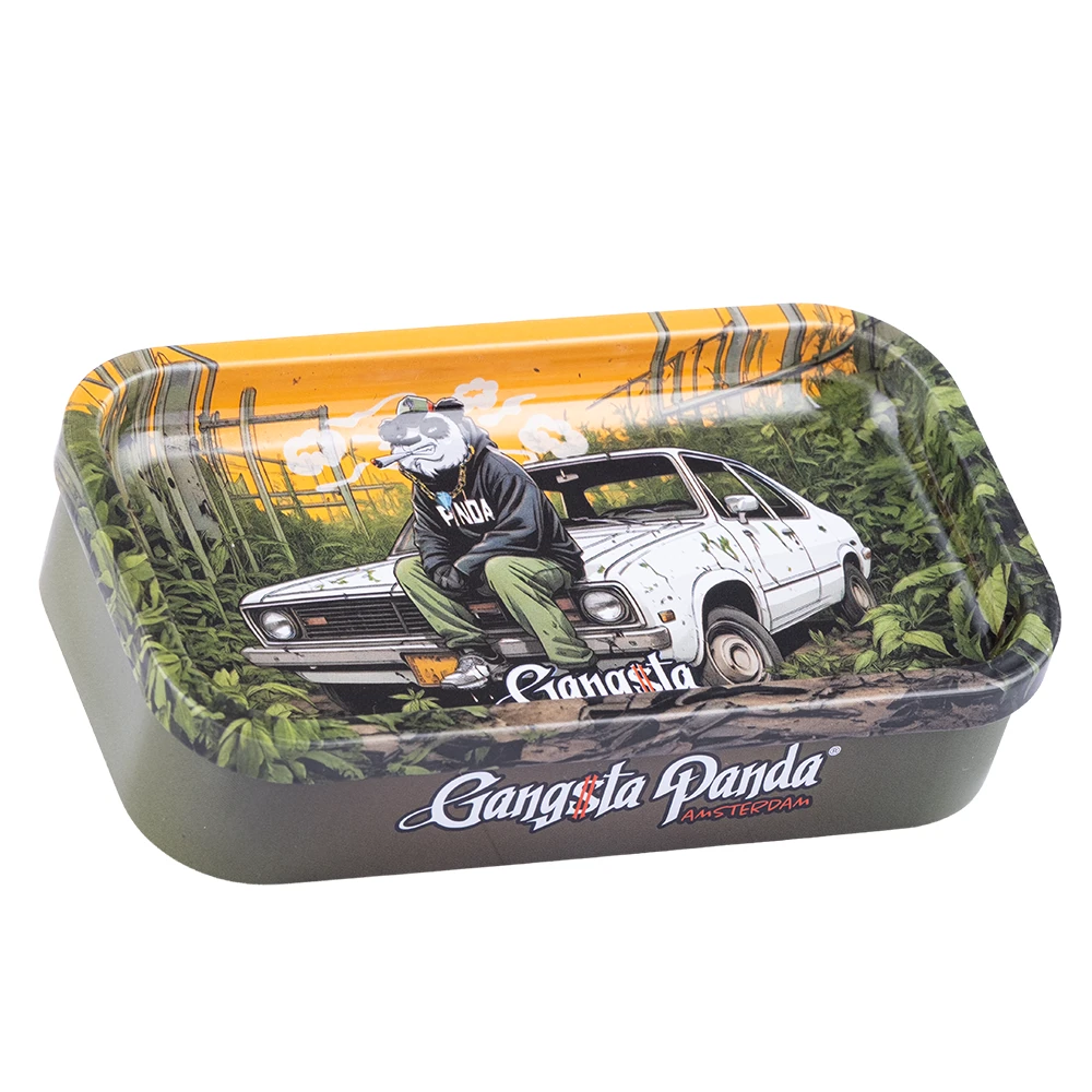 boite métal accessoires fumeurs gangsta panda car