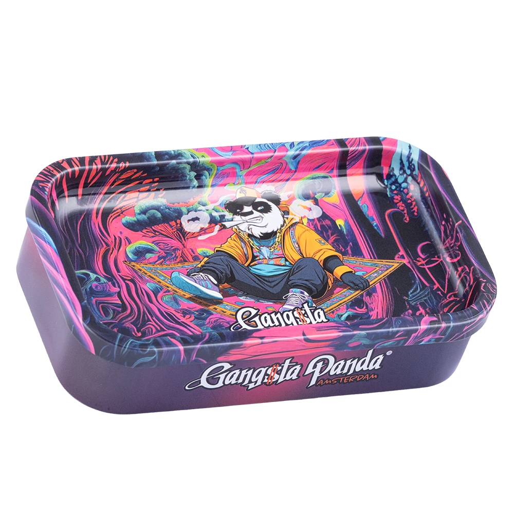 boite métal accessoires fumeurs gangsta panda carpet