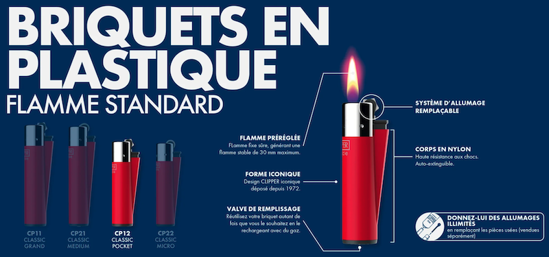briquet clipper cp12