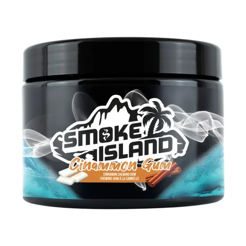 gout chicha sans tabac smoke island 200g cinnamon gum