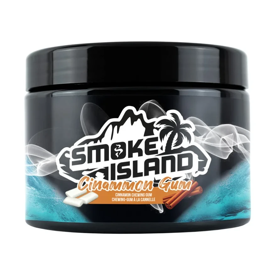 gout chicha sans tabac smoke island 200g cinnamon gum
