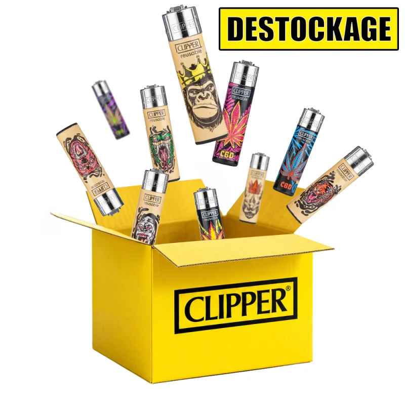 Lot de 10 Briquets Clipper Pocket - Promo Destockage