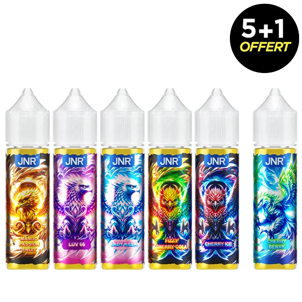 Eliquide JNR 50 ml - Pack économique - 5 + 1 OFFERT