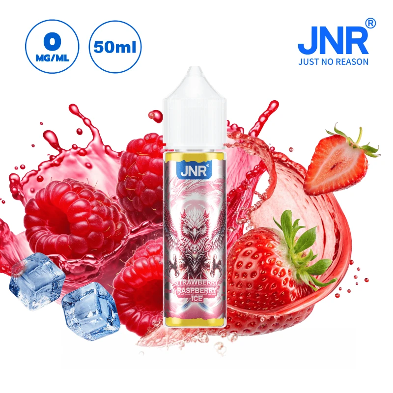 eliquide JNR 50 ml sans nicotine saveur strawberry raspberry ice