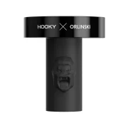 Foyer Hooky X Orlinski - verre borosilicate et pied en silicone noir
