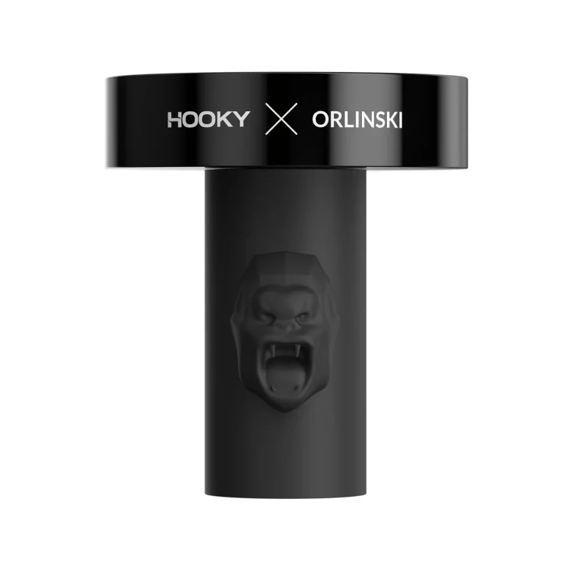 Foyer Hooky X Orlinski - verre borosilicate et pied en silicone noir